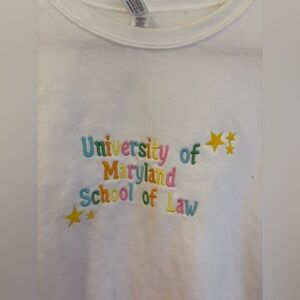 University of Maryland School of Law Embroidered Crewneck Sweatshirt